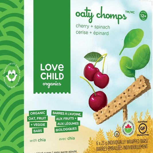 Oaty Chomps - Organic Bars Cherry & Spinach