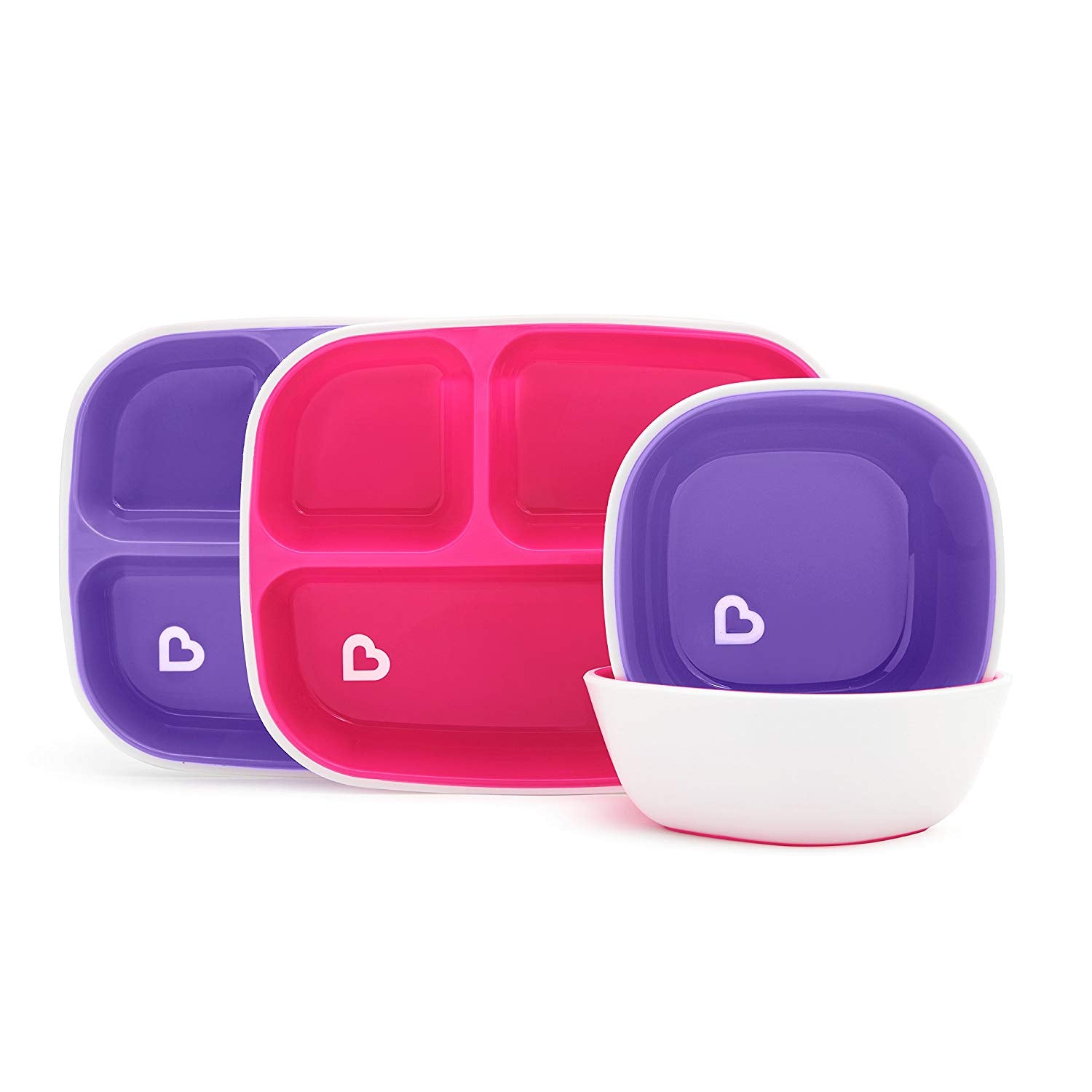 Splash Dining Set - Pink/Purple - 4pk uniq
