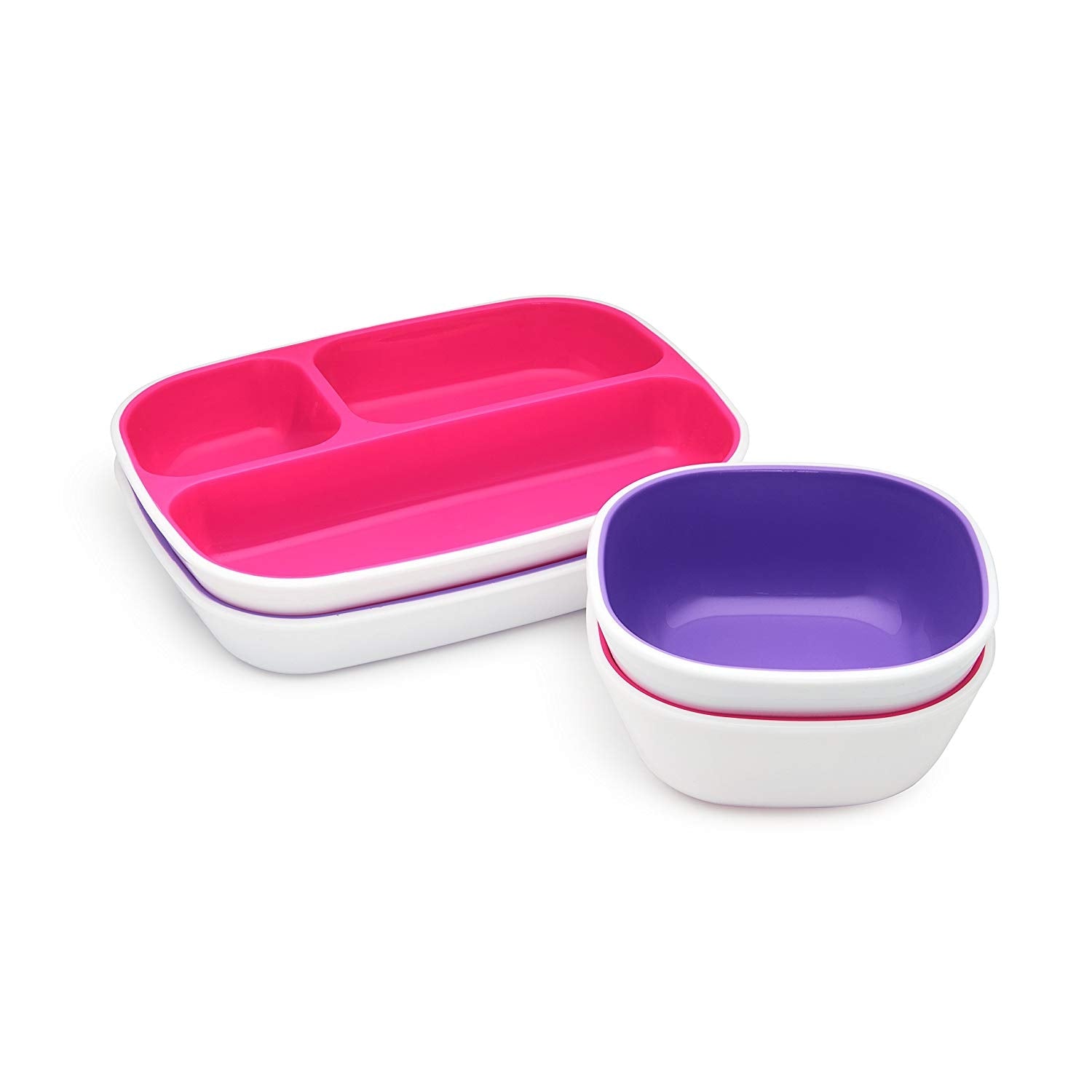 Splash Dining Set - Pink/Purple - 4pk uniq