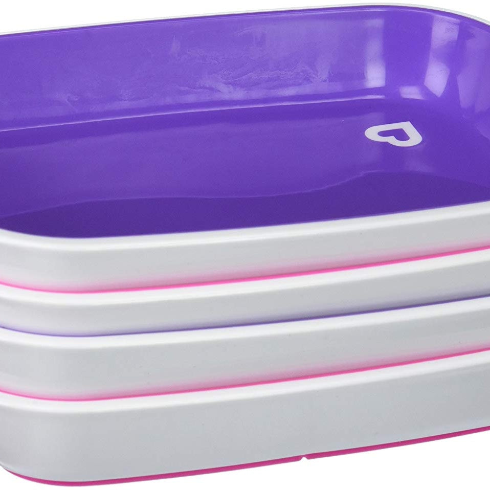 Splash Plates - Pink/Purple - 4pk uniq