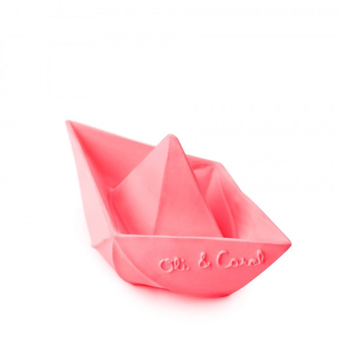 Origami Boat Bath Toy - Pink uniq
