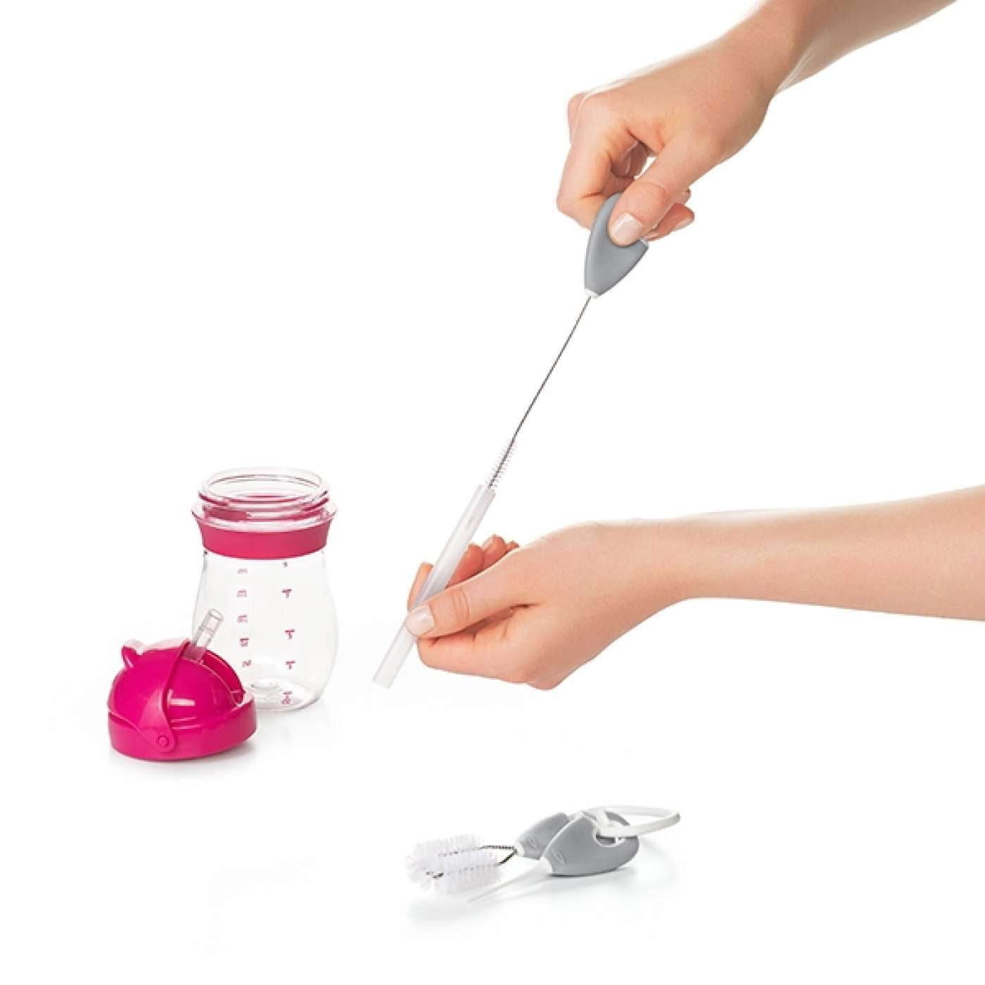Cleaning Set For Straw & Sippy Cups - Grey uniq