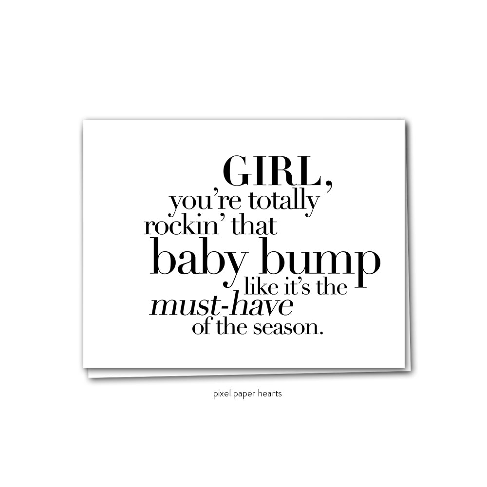 Card - Baby Bump uniq