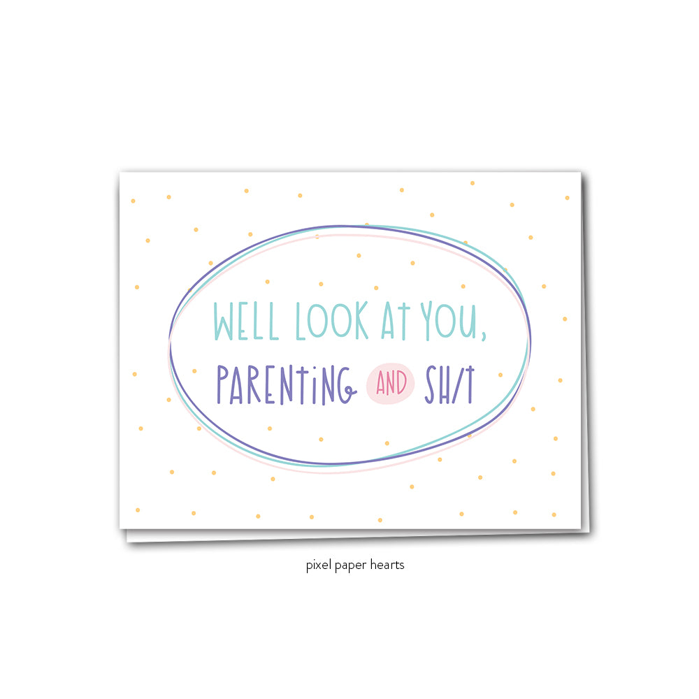 Card - Parenting & Sh!t uniq