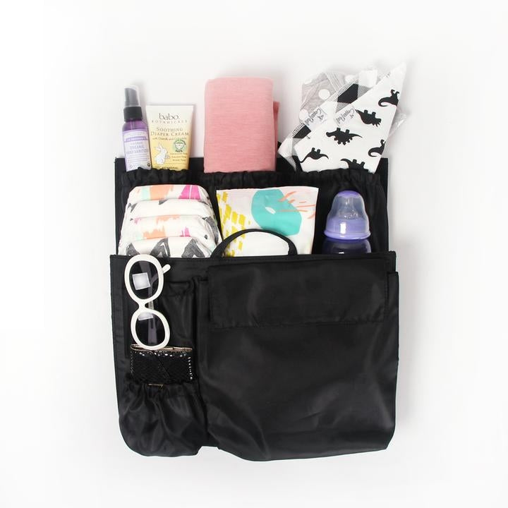 Diaper bag organizer outlet for backpack