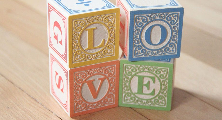 Classic abc hot sale blocks