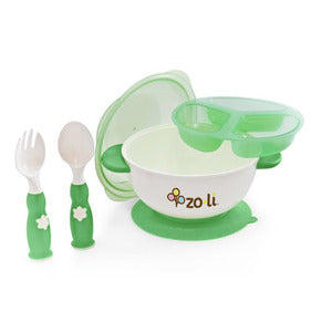 STUCK Feeding Bowl Set - Pink green