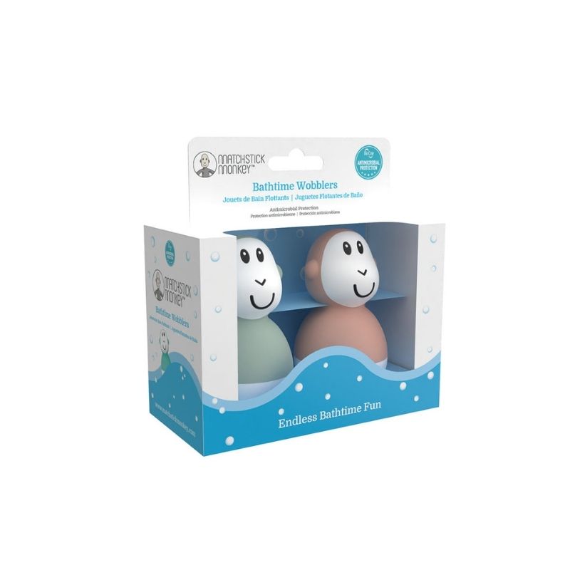 Bathtime Wobblers Mint Green and Dusty Pink