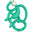 Mini Monkey Teethers Green