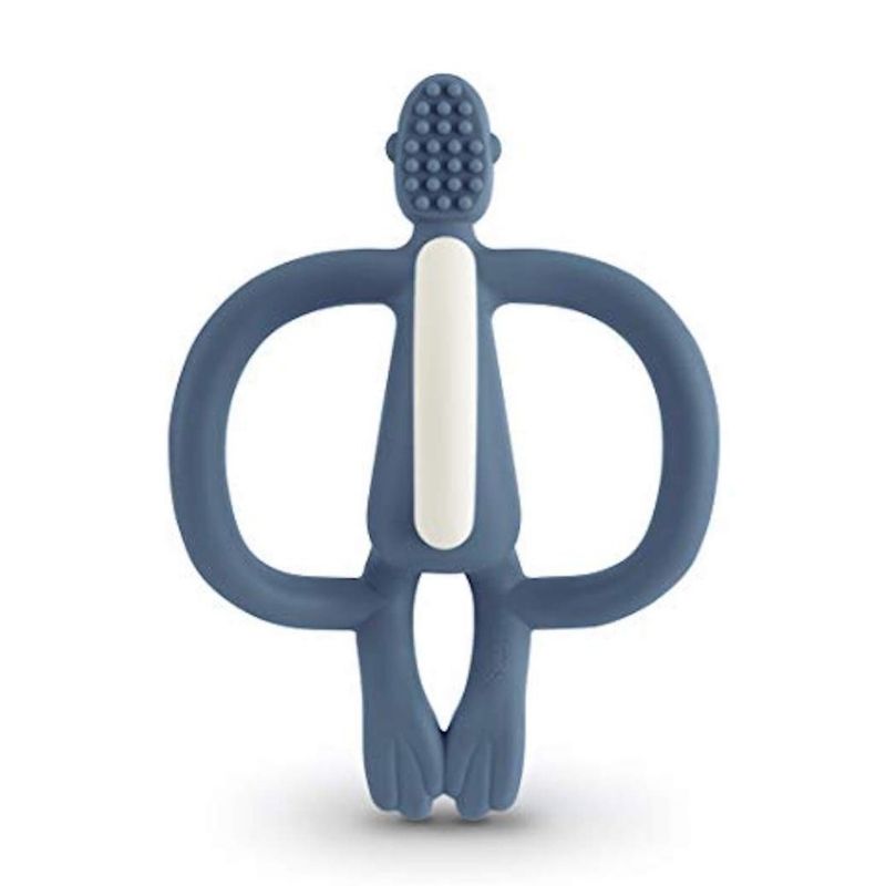 Monkey Teething Toy Airforce Blue