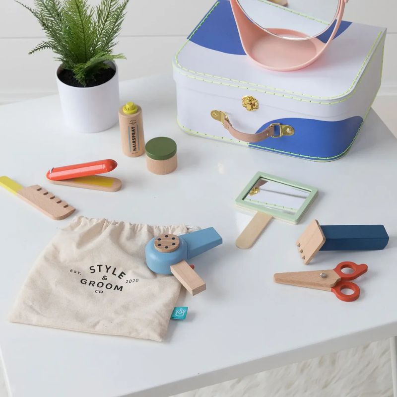 Style & Groom Wood Hair Styling Set