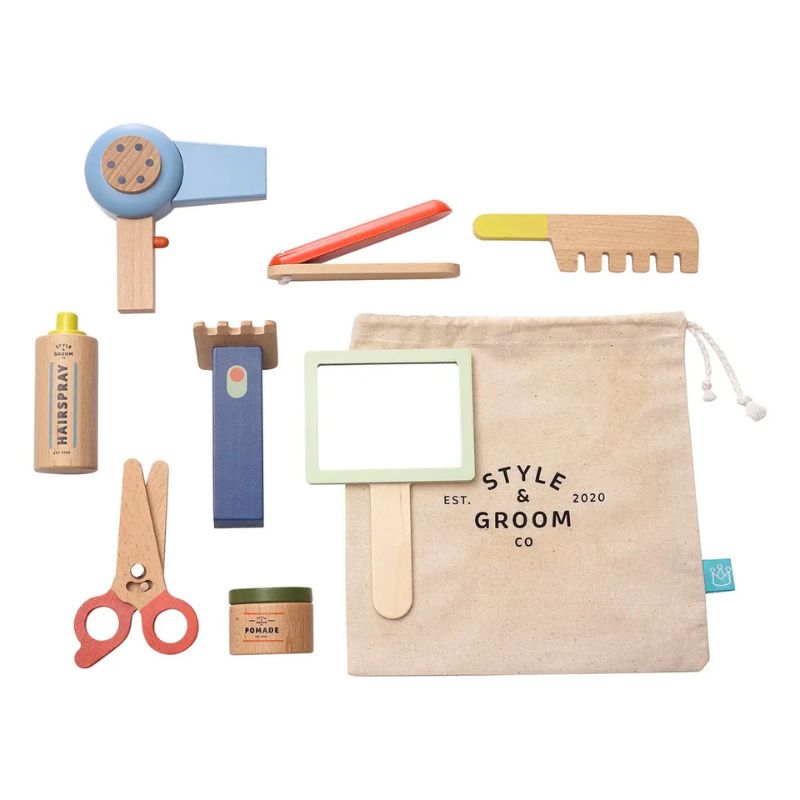 Style & Groom Wood Hair Styling Set