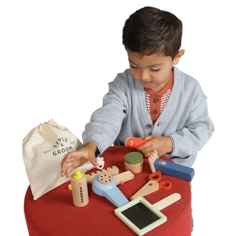 Style & Groom Wood Hair Styling Set