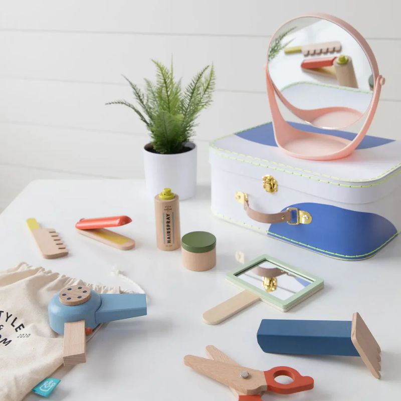 Style & Groom Wood Hair Styling Set