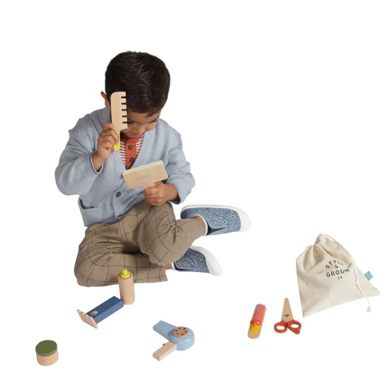 Style & Groom Wood Hair Styling Set