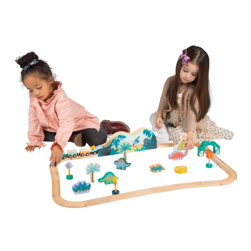 T-Rex Express Wooden Train Set