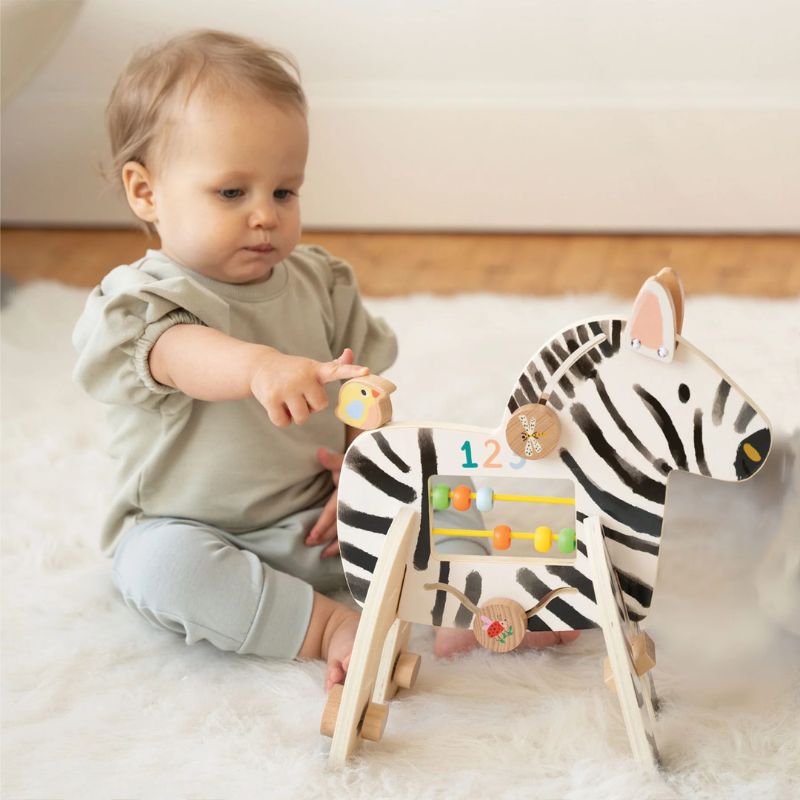 Safari Zebra - Wooden Toddler Activity Toy