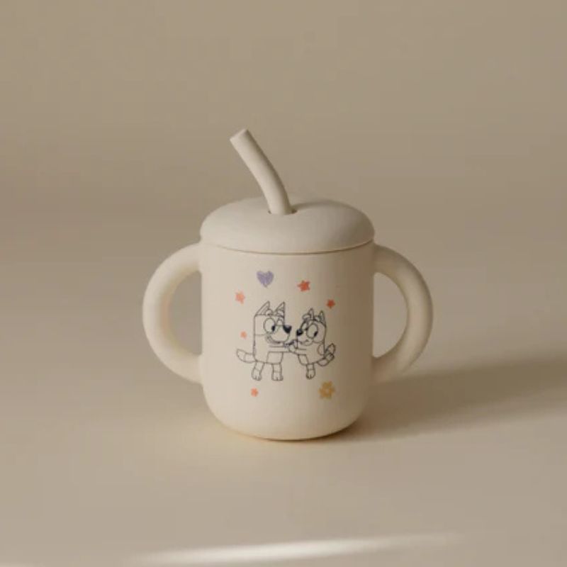Bluey Silicone Training Cup + Straw