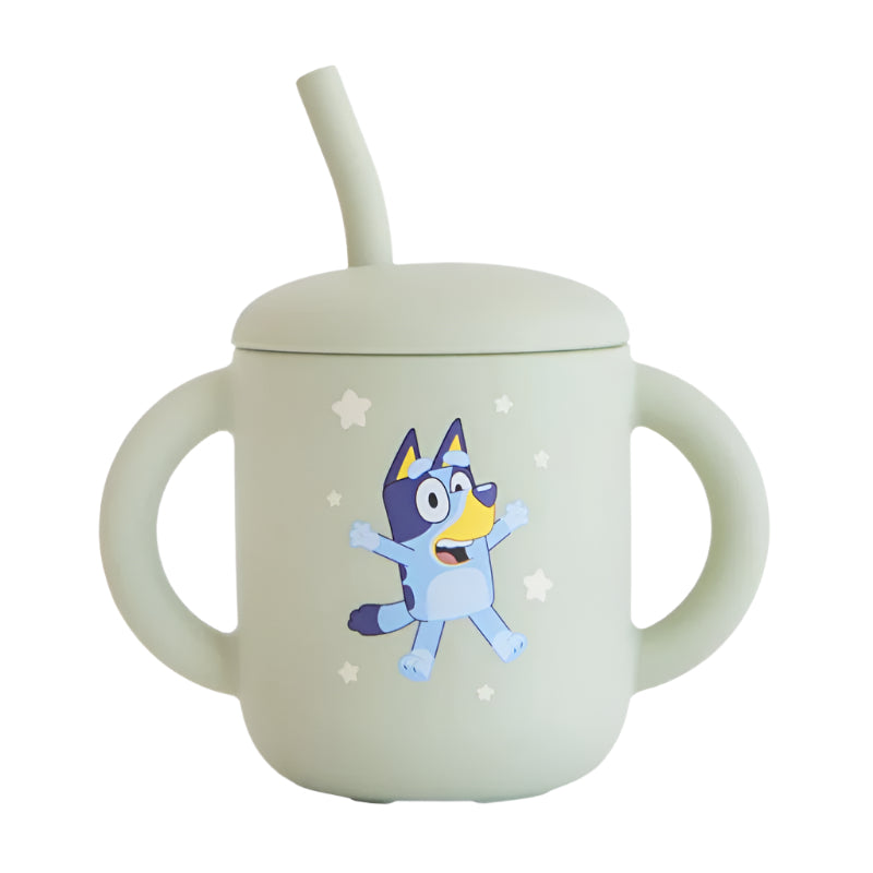 Bluey Silicone Training Cup + Straw