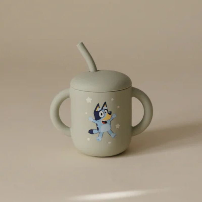 Bluey Silicone Training Cup + Straw