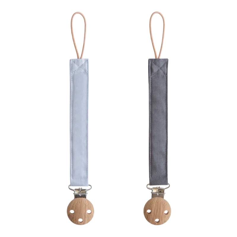 Linen Pacifier Clip - 2 Pack