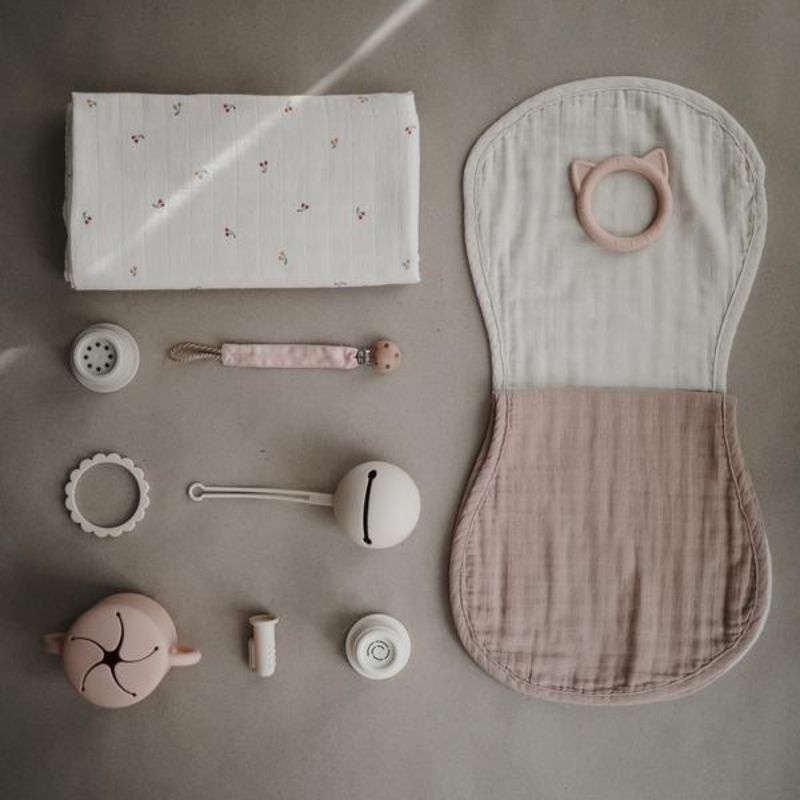 Muslin Burp Cloth Set - 2 Pack Blush