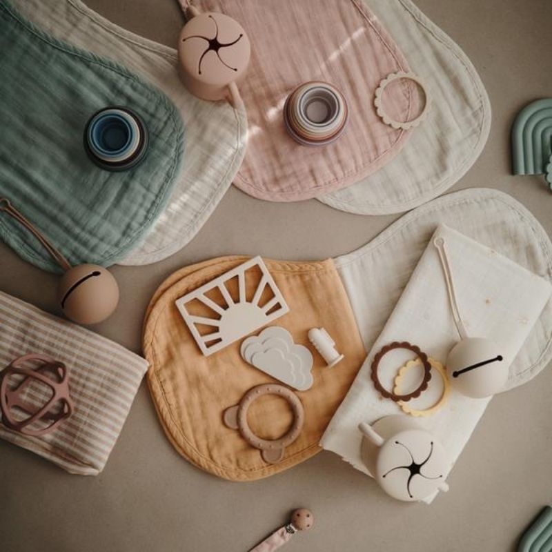 Muslin Burp Cloth Set - 2 Pack Blush