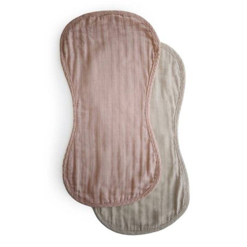 Muslin Burp Cloth Set - 2 Pack Blush