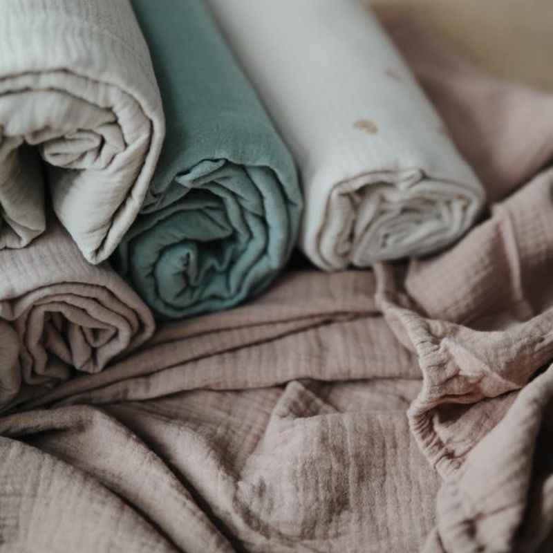 Extra Soft Muslin Crib Sheet Blush