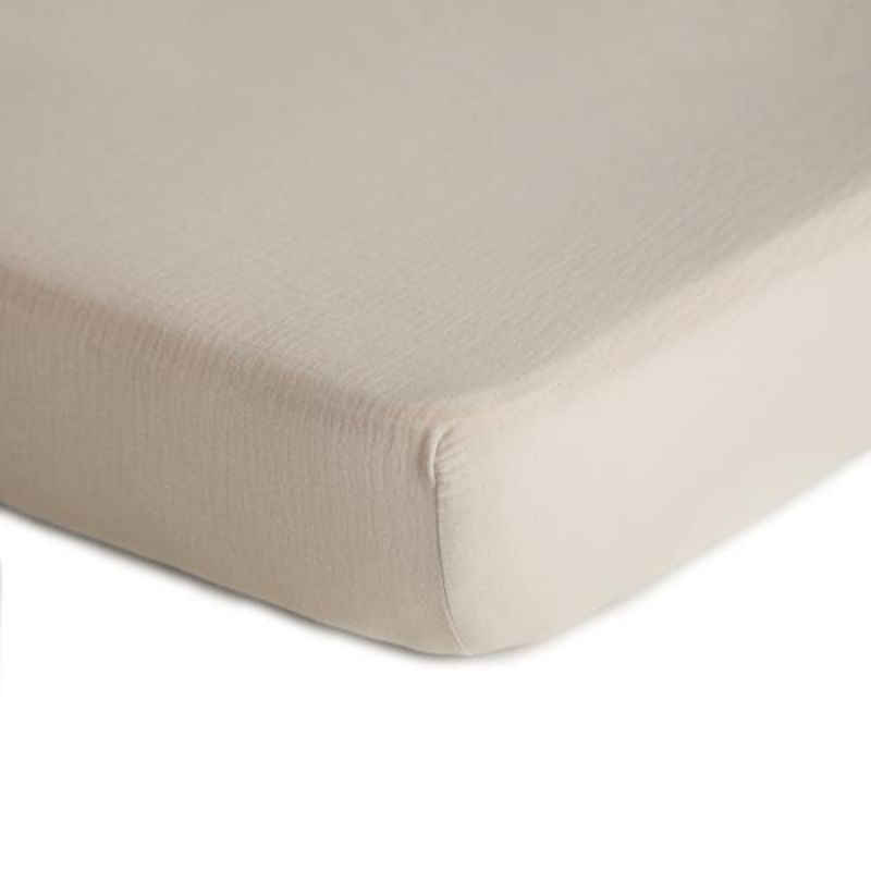 Extra Soft Muslin Crib Sheet Fog