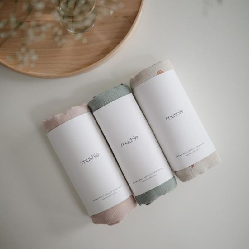 Extra Soft Muslin Crib Sheet Green