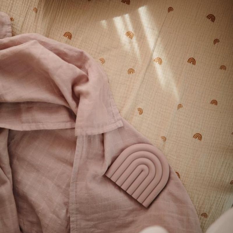 Extra Soft Muslin Crib Sheet Rainbow