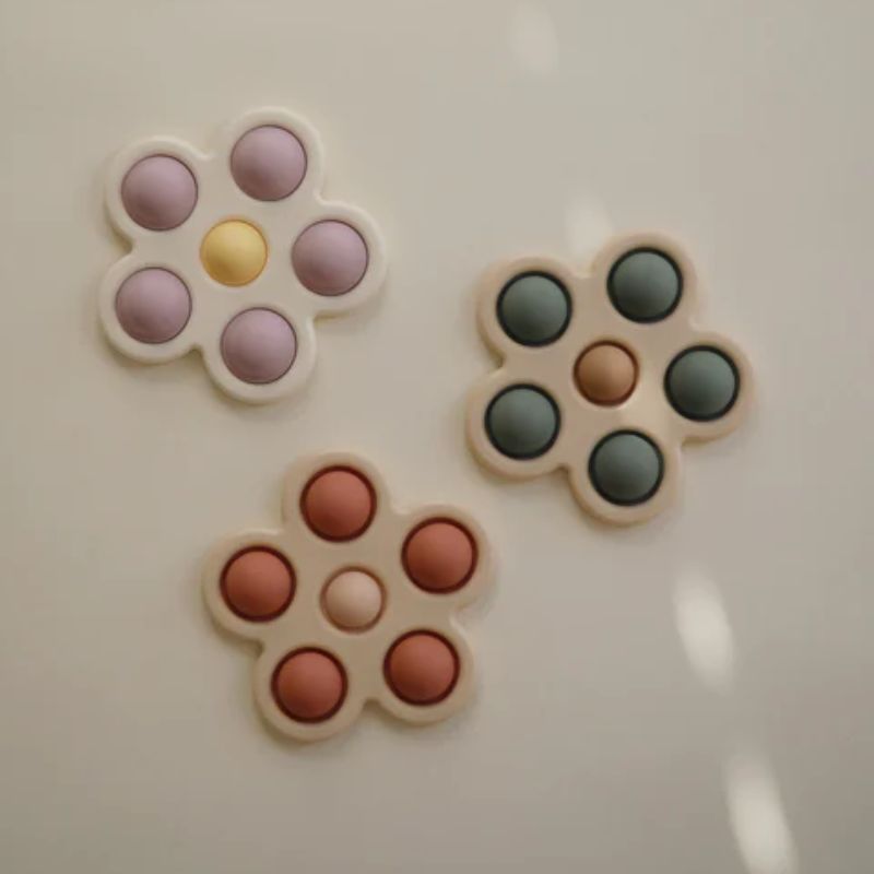 Flower Press Toy Soft Lilac/Daffodil/Ivory