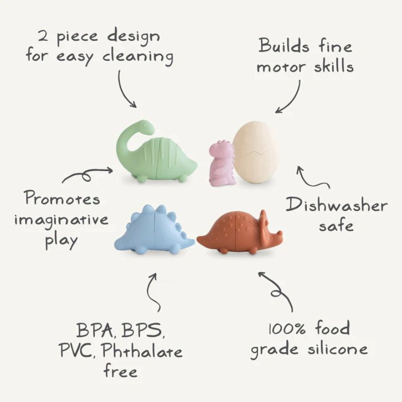 Dino Mold Free Bath Play Set