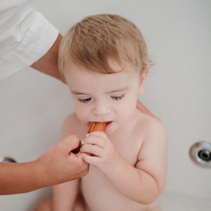 Finger Toothbrush Clay and Sand
