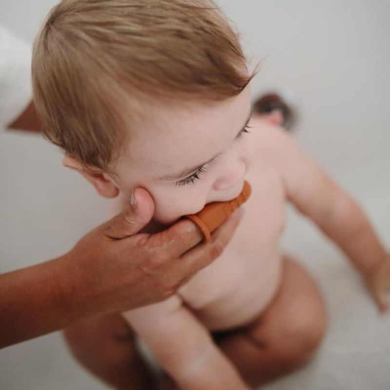 Finger Toothbrush Clay and Sand