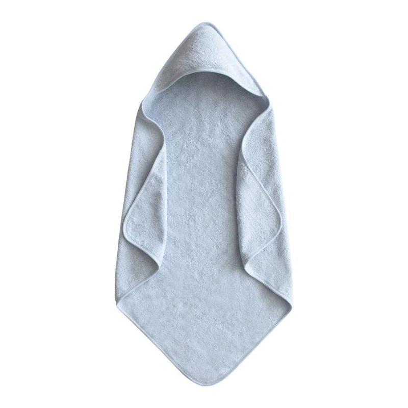 Organic Cotton Baby Hooded Towel Baby Blue