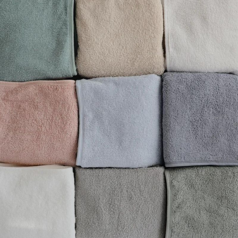 Organic Cotton Baby Hooded Towel Sea Mist