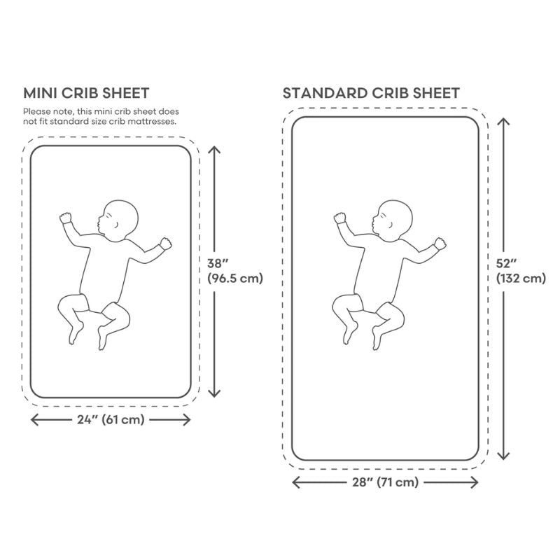 Mini Muslin Crib Sheet Rainbow