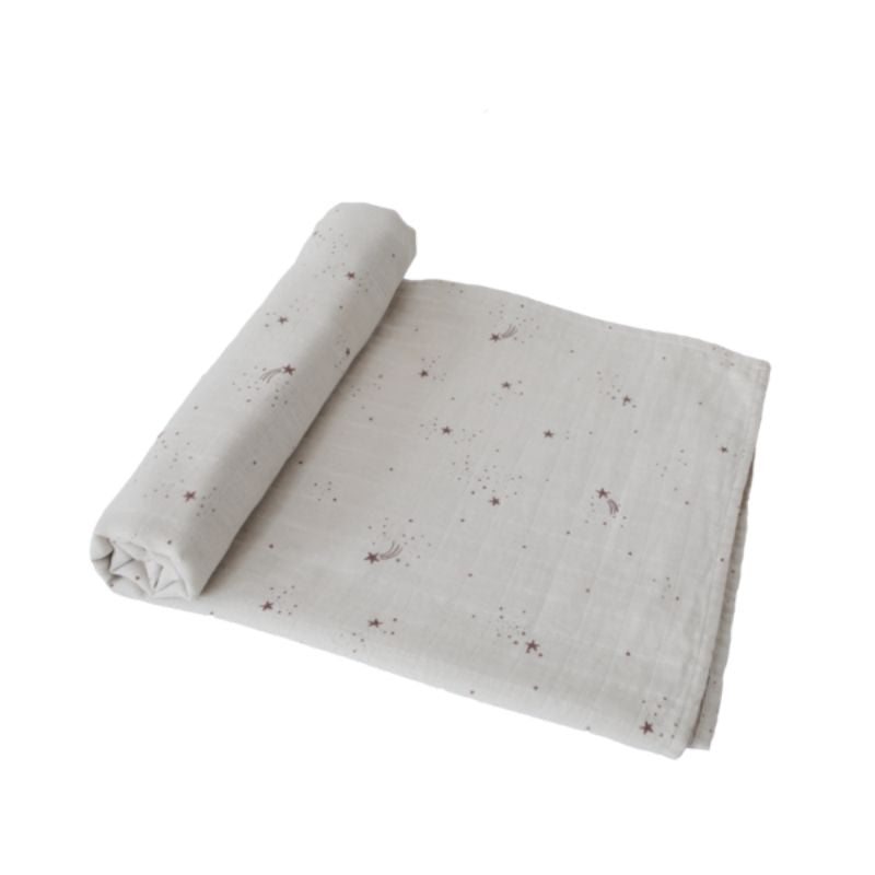 Muslin Swaddle Blanket Falling Stars