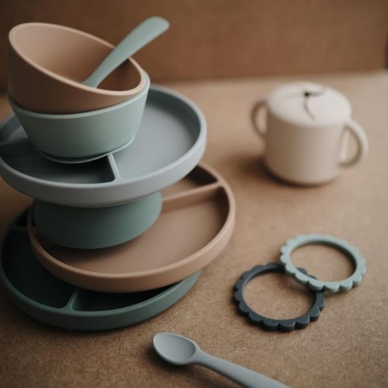 Silicone Suction Bowl Blue