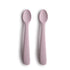 Silicone Feeding Spoons 2-Pack Soft Lilac