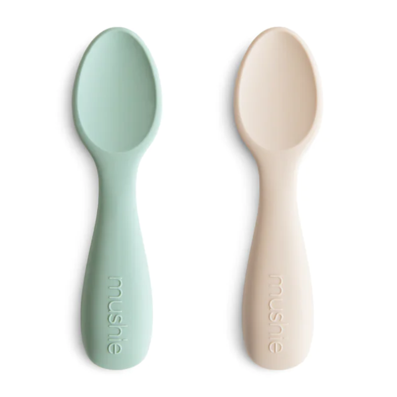 Cuillères de démarrage en silicone pour tout-petits, paquet de 2