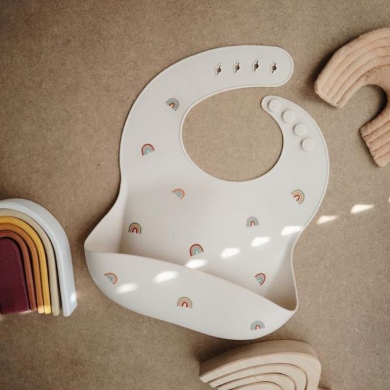 Silicone Baby Bib Rainbows