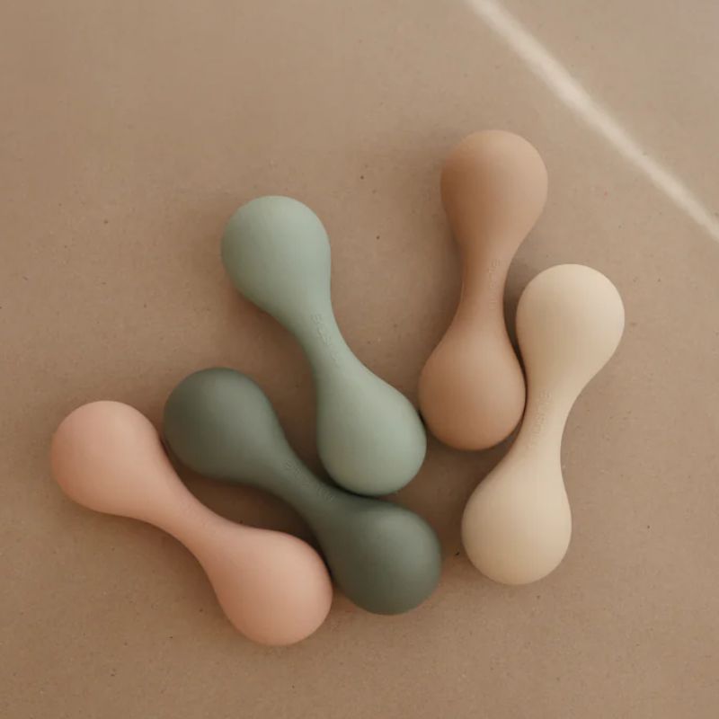 Silicone Baby Rattle Shifting Sand