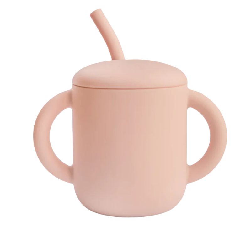 Silicone Training Cup + Straw