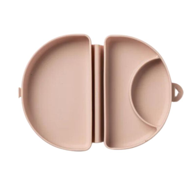 Silifold Compact Travel Food Container Pink Salt