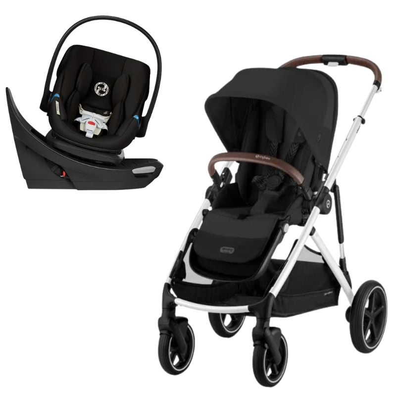 Gazelle S Full-Size Convertible Stroller + Aton G Swivel Infant Car Seat (2026) Travel System