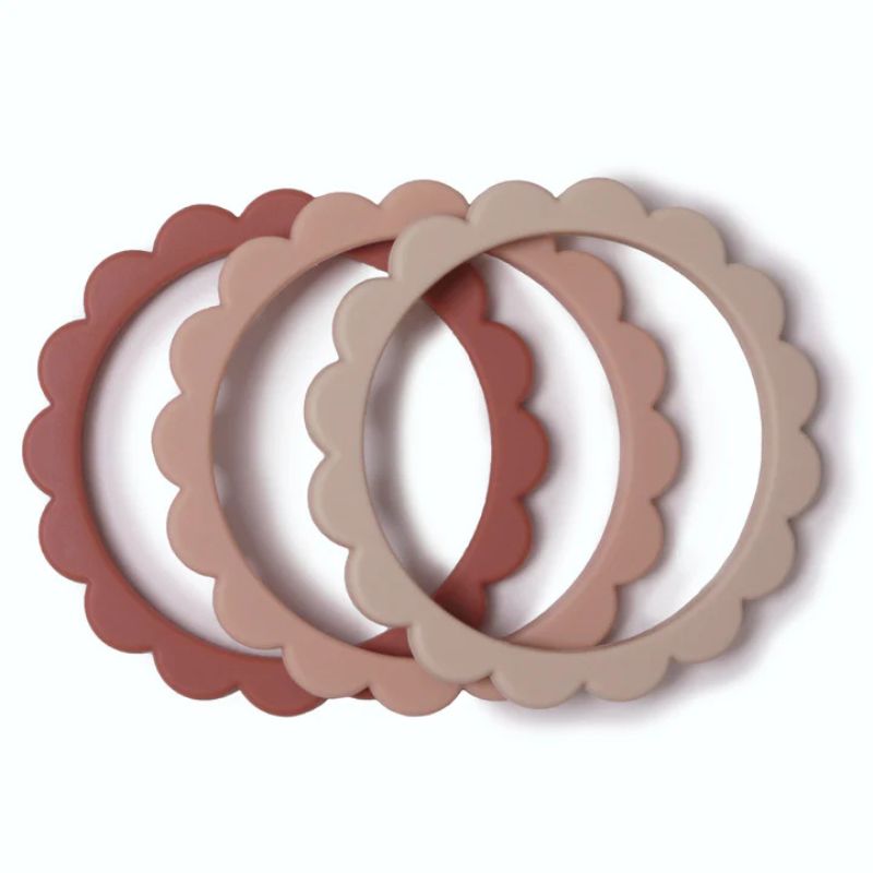 Flower Teething Bracelet - 3 Pack