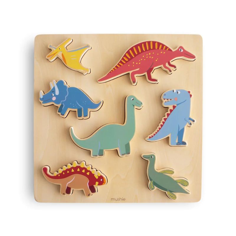 Puzzle dinosaure en bois